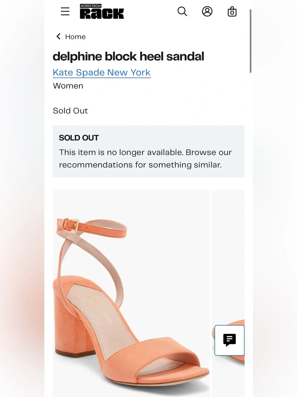 KATE SPADE Delphine Coral Suede Block Heel Ankle-Strap Sandals Shoe NWOB $198